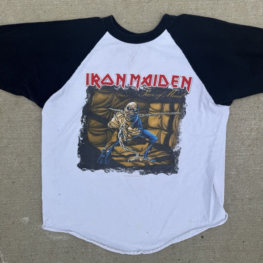 2005 Iron Maiden Band Tour Promo T-Shirt Size XL Eddie Rips Up North America